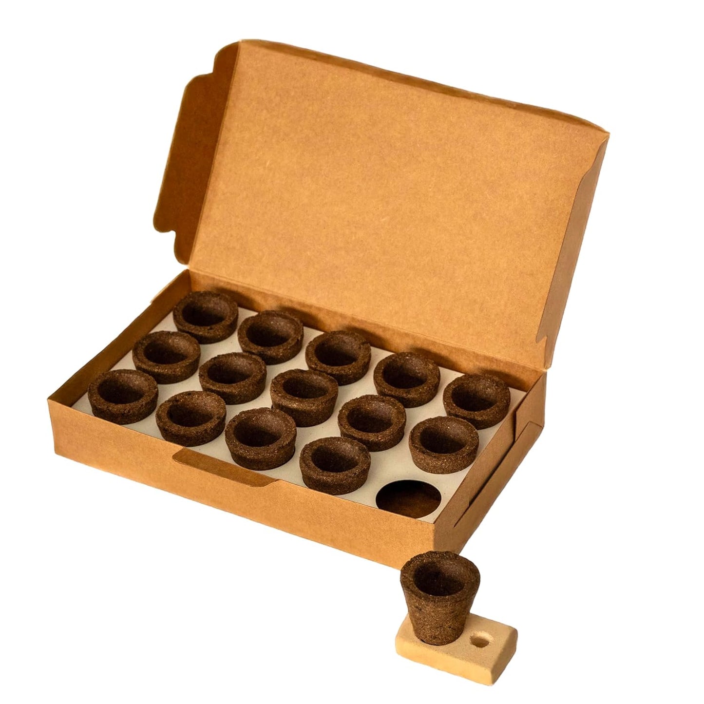 Cow Dung Incense Dasangam Combo Set with Handcrafted Incense Cups and Sticks | Dasangam Extracts & Herbs | 15 Incense Sticks + Holder | 15 Incense Cups + Holder