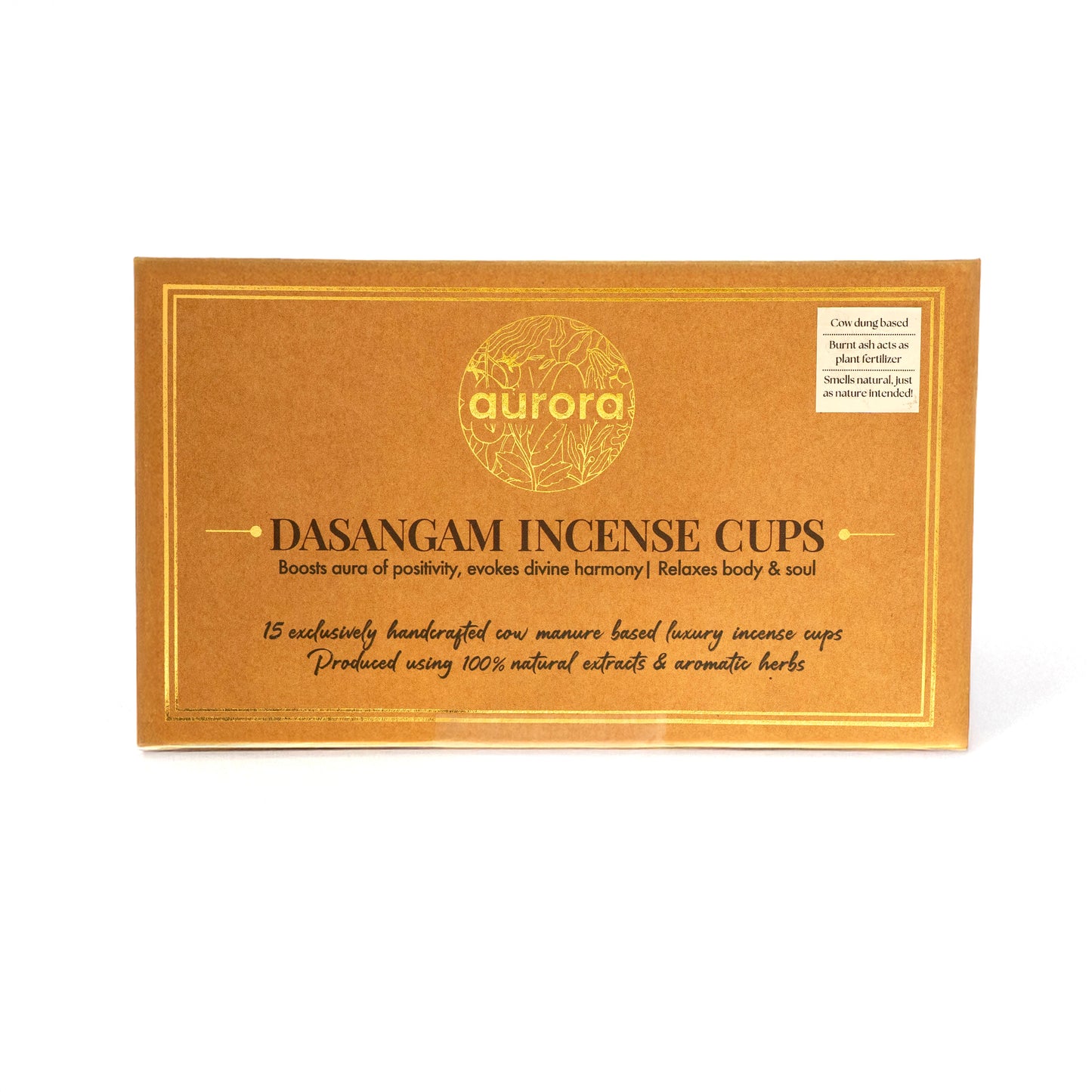 Incense Cups - Dasangam (Made from Cow dung)
