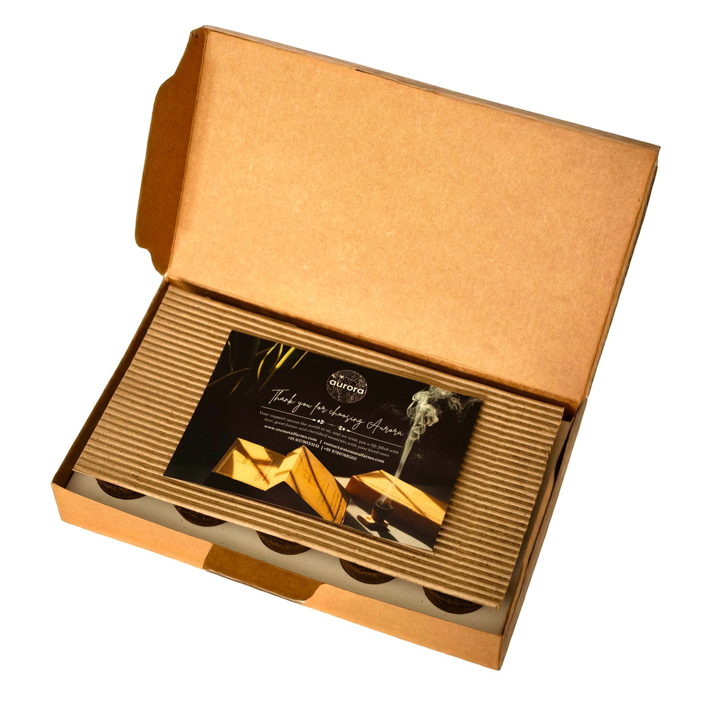Incense Cups - Lemongrass (Made from Cow dung)