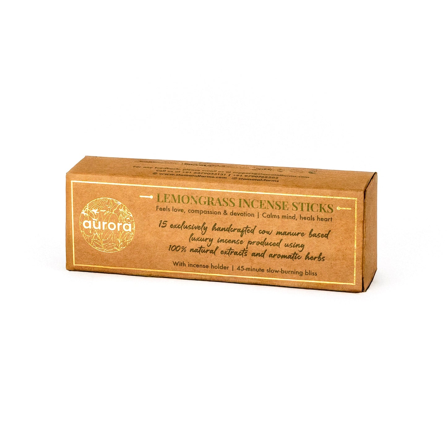 Lemongrass Incense Sticks (Pack of 3)