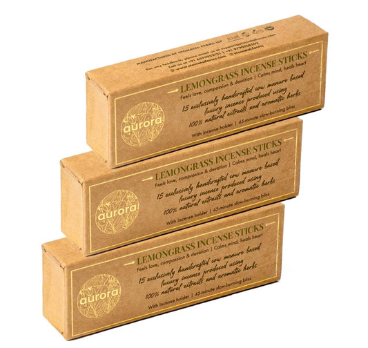 Lemongrass Incense Sticks (Pack of 3)