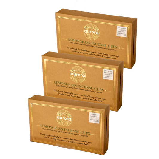 Lemongrass Incense Cup (Pack of 3)
